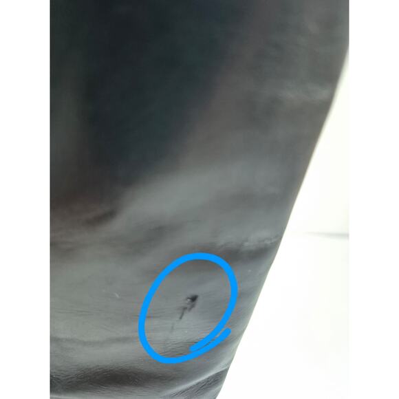 Ferragamo Boots Womens 7 B Black Italian Leather Knee High Mid Heel Quiet Luxury - Picture 10 of 10